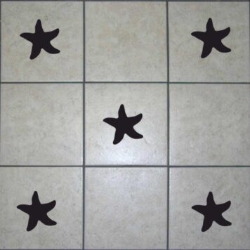 16 Star Fish Tile Stickers