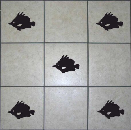 16 Fish Tile Stickers