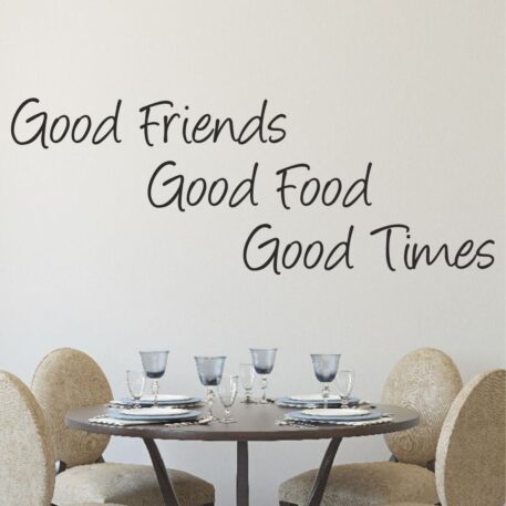 Good friends, Good food, Good times