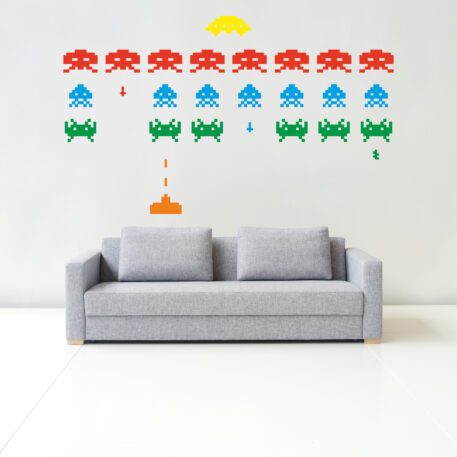 SPACE INVADERS Wall sticker kit