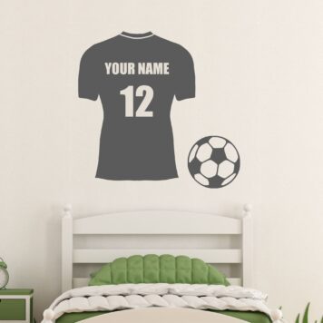 Personalised Football Soccer Shirt Wall Sticker